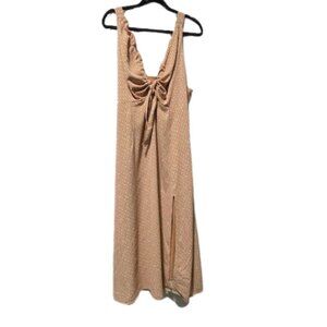 Abercrombie and Fitch V neck, cinched, slit dress size XXL